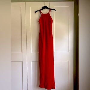 Calvin Klein Red formal floor length dress, size 4